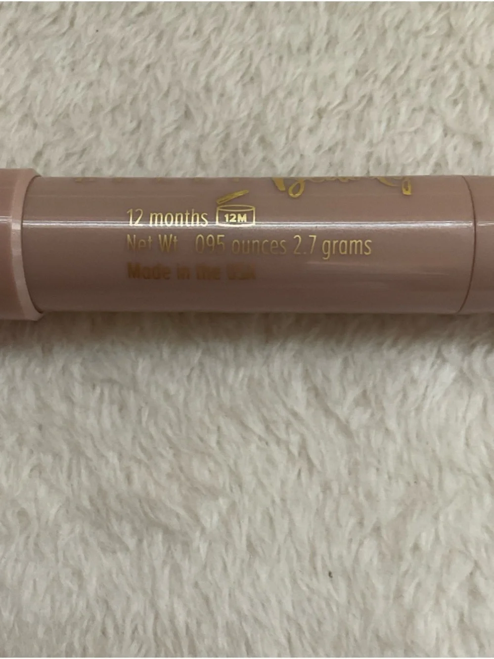 Elle Belle Beauty Cream Stick - Blue with Gold Lettering